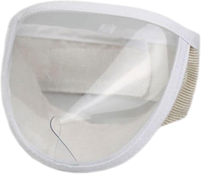 Ademende Kattenmuilkorf van Mesh - Transparante Gezichtsbescherming voor Verzorging, Voorkomt Bijten en Kauwen - Maat S