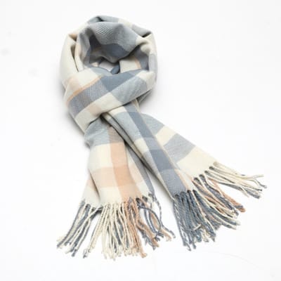 Hidzo Sjaal - 175cm_68cm - Katoen - Multicolor - Blauw/Wit/Rood