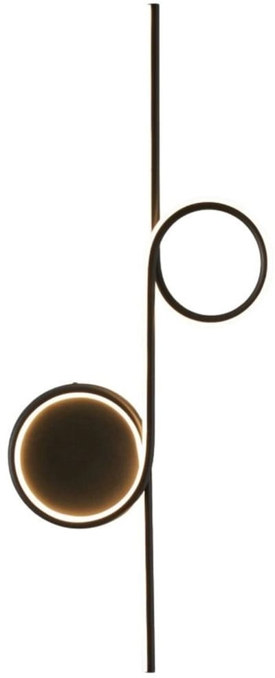 Kosilum - Celi - Wandlamp - Zwart - Staal, aluminium en silicium
