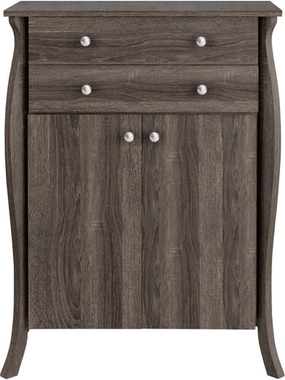 Ludwig-Kast - 2-deurs 2-laden - Grijs Eiken