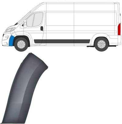 Sierlijst zijlijst voorbumper voor Fiat Ducato 2014-2018 / Links