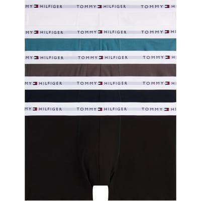 Tommy Hilfiger 5-pack Trunk Fm Ocn/md Gry/ds Sk/w/blk Taglia: XL | Biancheria intima Outlet | Uomo
