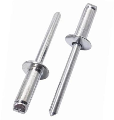 Verzinkte Stalen Blindklinknagels 6,0 x 12 mm - 50 Stuks, Popklinknagels met Koepelkop