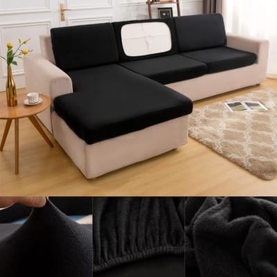 Wasbare afneembare pluche bankzitkussenhoes elastische beschermhoezen huisdieren kinderbankkussenhoes voor meubelbeschermer 45X45cm pillowcase