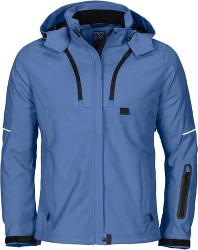 ProJob 3412 DAMES SOFTSHELL JAS 643412 - Hemelsblauw - XS