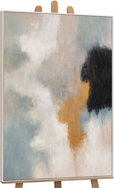 Canvas schilderij handgeschilderd transitions of light abstract – YS-Art Gallery – Luxe wanddecoratie voor woonkamer – Modern schilderij voor slaapkamer en hal