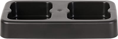 Plafor - Plastic Prullenbak Houder - 2x20L - Zwart