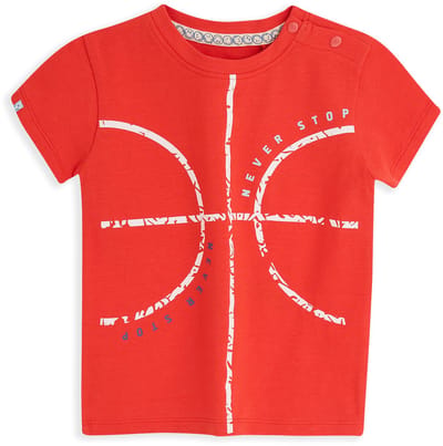 4PRESIDENT T-shirt jongens - Fiery Red - Maat 74