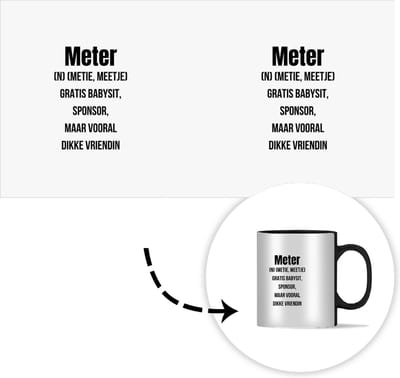 Magic Mok - 275ML - Koffiebeker geschenk - Mokken - Koffiemok - Koffietassen - Koffietas - Theemok - Theemokken groot - Thee tas - Cadeau Meter en Peter - Quote - Spreuken - Betekenis - Wil jij mijn meter zijn - Peettante vragen - Metekind - Petekind