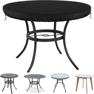 Ronde Tuintafel Beschermhoes van Tear-Resistant Materiaal, Waterdicht en UV-Bestendig, 78 cm voor Binnen- en Buitengebruik