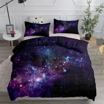 Abstracte Ruimtewolk Dekbedovertrek Set VK Eenpersoons Tweepersoons Queen King VS Twin Full King Maat Beddengoed Set 70x133cm 2pcs