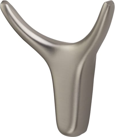 SOTECH Kapstokhaak TORO Hoogte: 66 x Breedte: 60 mm RVS look, kapstok modern gemaakt van spuitgietzink, stabiele wandhaak ook voor jassen