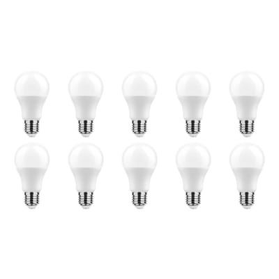 Technik E27 LED Lamp 11.1W - 1055lm - 6000K - Daglicht Wit - LED Globe A60 - Vervangt 75W Halogeen Gloeilamp - 10 stuks
