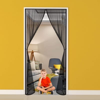 Horren Deur Magnetisch Automatisch Sluitend 145x190cm Voor Binnendeur en Openslaande Deuren