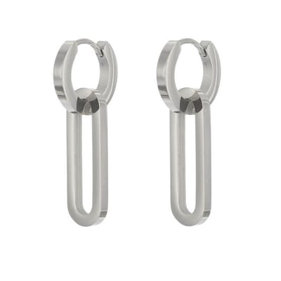 Kalli Oorringen Hoops Chain Zilver | 1950