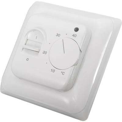 230V 16A Mechanische vloerverwarmingsthermostaat Temperatuurregelaar met vloersensor wit