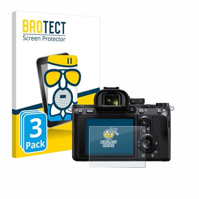 BROTECT - Screenprotector voor Sony Alpha 7 III / 7R II / 7S II - Folie Beschermfolie Beschermglas matte 3 Stuks