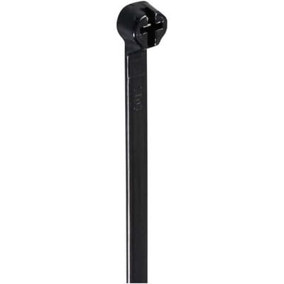 TRU COMPONENTS TC-12814192 Kabelbinder 300 mm 4.8 mm Zwart Met metalen tong, UV-bestendig 100 stuk(s)