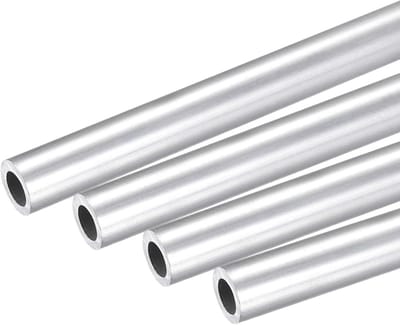 Dailygoods- Aluminium Buizen 6063 - 4 Stuks - 5mm Buitendiameter - 3mm Binnendiameter - 250mm Lengte - Duurzaam en Corrosiebestendig - Aluminium Buis