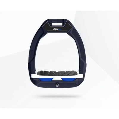 Veiligheidsstijgers Paardrijden Ingelend Ultra Grip Groen/Wit/Blauw Flex-On Safe-On