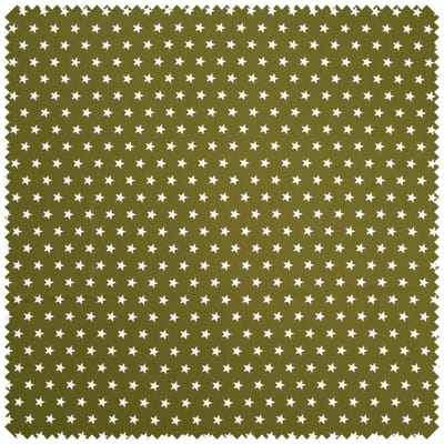 Katoenen poplin stof "Stars" - Kaki