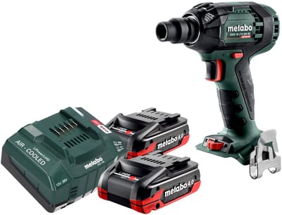 Metabo SSW 18 LTX 300 BL accu-slagmoersleutel 18 V 300 Nm 1/2" borstelloos + 2x LiHDX accu 4,0 Ah + oplader