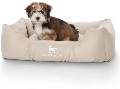 Knuffelwuff waterafstotende hondenbed Finlay M-L 85 x 63cm beige