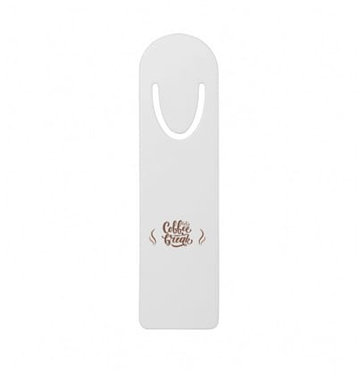 Hacebo® - coffee break metalen boekenlegger - Koffie - koffie drinkers/liefhebbers - verjaardagscadeau - cadeau - kado - geschenk - verjaardag - collega's Bladwijzer boekenleggers - 12.7 cm x 3.2cm