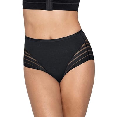 Hoge taille slips dames naadloze slipje transparant mesh hoog elastisch ijszijde ondergoed sexy lingerie M