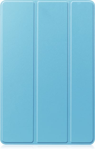 Hoesje - Geschikt voor Samsung Galaxy Tab S8 Plus - Dun & Stevig - Trifold Bookcase - Hard Cover - Hardcover Book Case - Tablet Hoes - Lichtblauw
