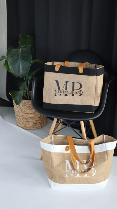 MYKINY BRAND - Strandtas - badtas - Shopper - Weekend tas - zwembadtas - grote handtas - Kleur Wit