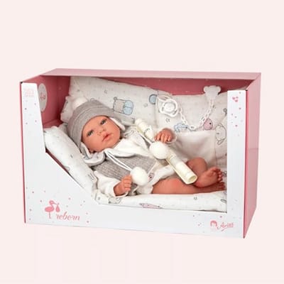 Realistische reborn baby met zachte huid en accessoires voor jongens en meisjes vanaf 3 jaar