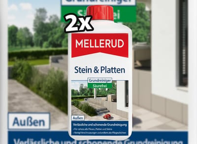 2 x MELLERUD Steen & Tegels Intensieve Reiniger 1L – Dieptereiniging voor Natuursteen, Keramische Tegels & Terrassen