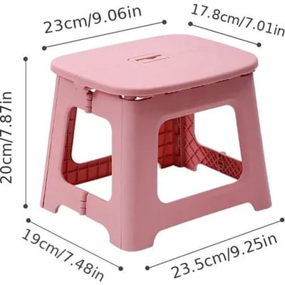 1 morceau de tabouret de chaise pliable, épaissi et portable, tabouret en plastique léger adapté aux salles de bains à domicile et à une utilisation en extérieur
