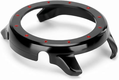 Beschermende Hoes voor 47mm Smartwatch met Volledige Schermbescherming en Bumper Accessoires in Zwart en Rood