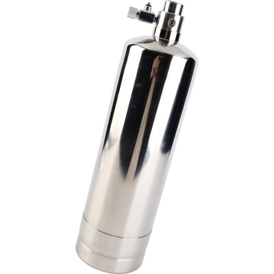 Kits Système Générateur CO2 Aquarium Générateur Cylindre Acier Inoxydable CO2 Dioxyde de Carbone 2L black