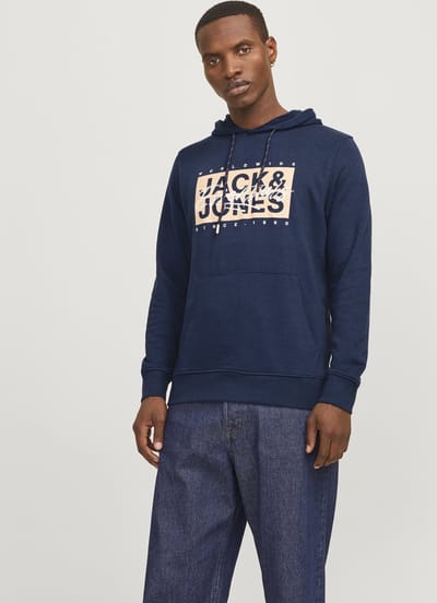 JACK&JONES - JJCOLTONS SWEAT HOOD - Heren - Sweaters