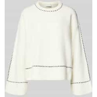 Relaxed Fit gebreide trui met wol-aandeel model 'Roeme'
