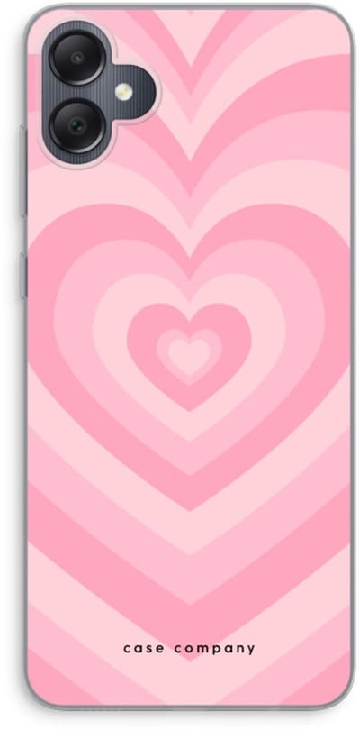 Case Company® - Hoesje geschikt voor Samsung Galaxy A05 hoesje - Hart Roos - Soft Cover Telefoonhoesje - Bescherming aan alle Kanten en Schermrand