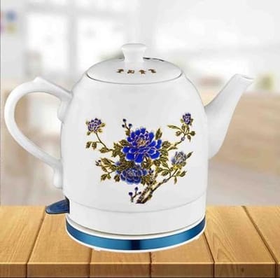Keramische Waterkoker - Draadloze Kookpot - Snel Water Koken - Automatische Uitschakeling - 1.5 Liter - Wit