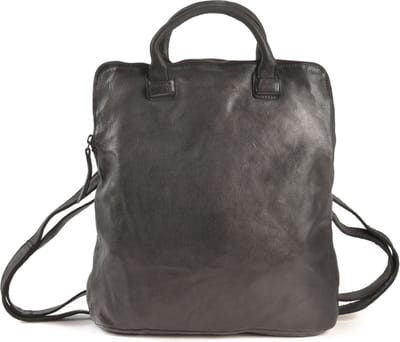 HAROLD'S Leren Vrije tijd rugzak Rugzak Submarine Post-Citybackpack Black Zwart