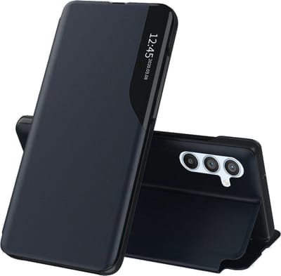 Hoesje geschikt voor Samsung Galaxy A54 - Techsuit eFold Book Case - Donkerblauw