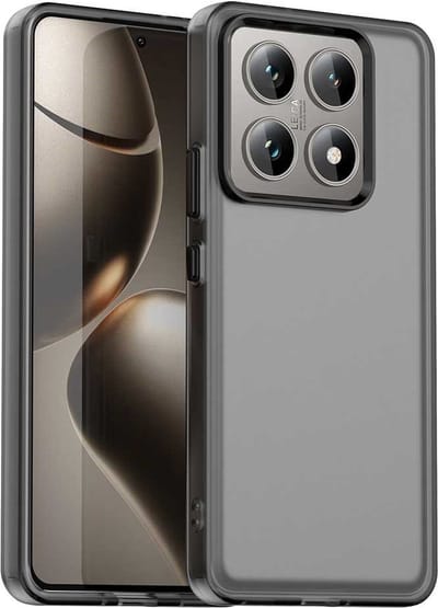 Coverup Hoesje - Geschikt voor Xiaomi 14T Pro Hoesje - Coverup Transparant ShockProof TPU Back Cover - Grijs