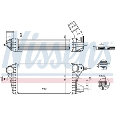 Intercooler NISSENS 961561