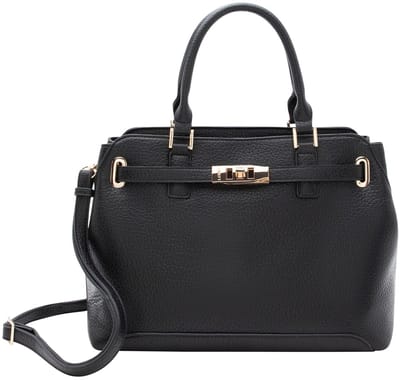 L.CREDI handtas schoudertas Renate Handle Bag Black zwart