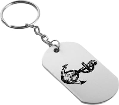 Akyol - anker sleutelhanger - Anker - anker schippers schipper kapitein scheepslui zee - anker schippers schipper kapitein scheepslui zee - 54 x 29mm