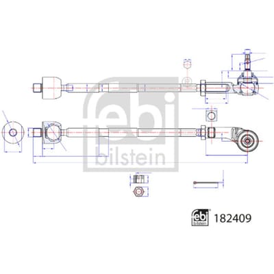 Spoorstang FEBI BILSTEIN 182409