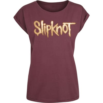 Slipknot T-shirt - Blurry Numbers - XS tot XL - voor Vrouwen - bordeaux