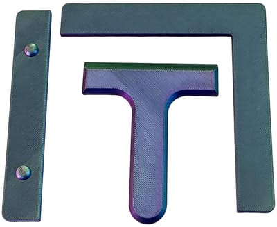 Liniaal voor Kunst - Uitlijngereedschap Boren - Precisie Knutselen - Voorkomt Uitlijnfouten - 12 x 12 x 1 cm