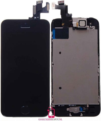 Scherm Geschikt voor iPhone 5s – Volledig Gemonteerd – Zwart